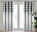 Vorhang AURA silber 140x250 Ösen