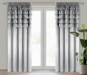 Vorhang AURA silber 140x270 Kräuselband