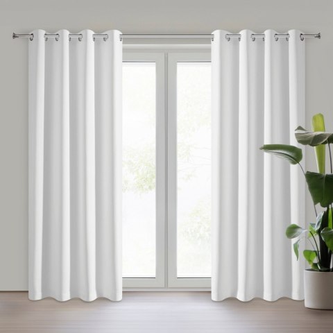 Vorhang BLACKOUT weiß 135x250 Ösen