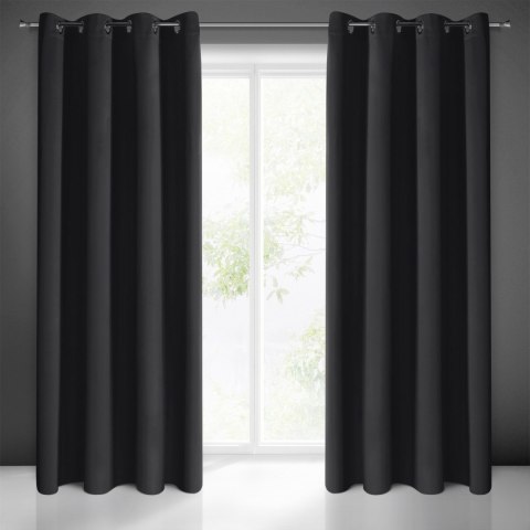 Vorhang BLACKOUT schwarz 135x250 Ösen