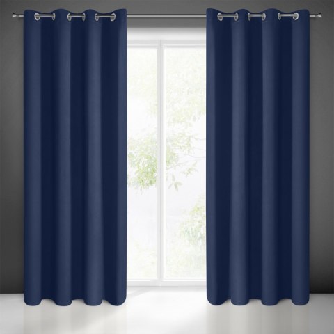 Vorhang BLACKOUT dunkelblau 135x250 Ösen