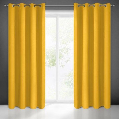 Vorhang BLACKOUT gelb 135x250 Ösen