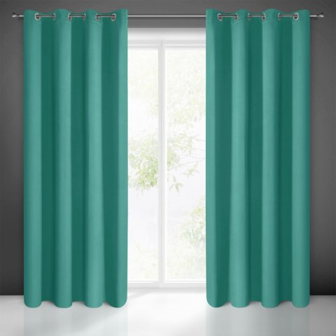 Vorhang BLACKOUT türkis 135x250 Ösen