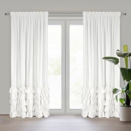 Vorhang CARLI weiß 140x250 Kräuselband