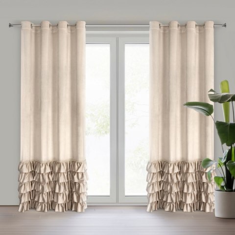 Vorhang CARLI beige 140x250 Ösen