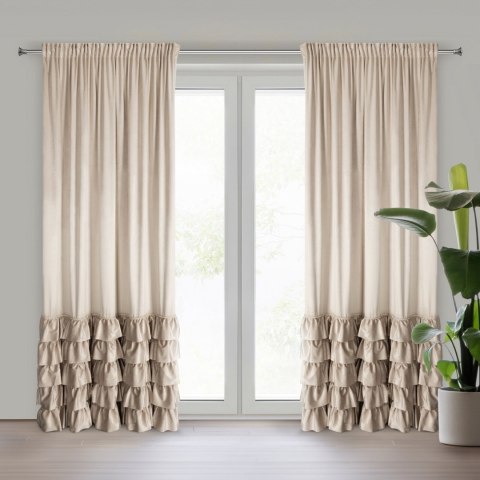 Vorhang CARLI beige 140x270 Kräuselband