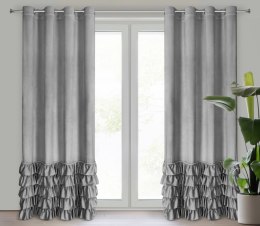 Vorhang CARLI silber 140x250 Ösen