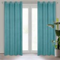 Vorhang CARLO dunkeltürkis 135x250 Ösen