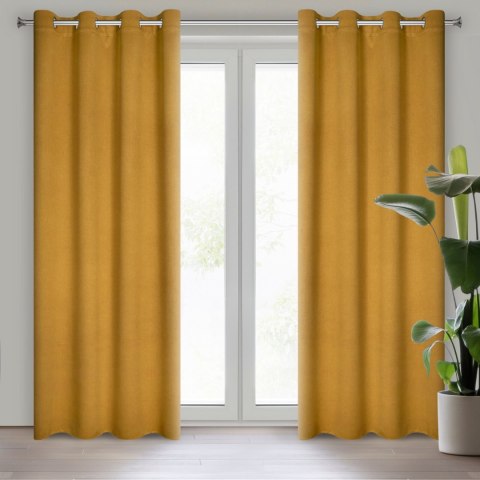 Vorhang CARLO honig 135x250 Ösen