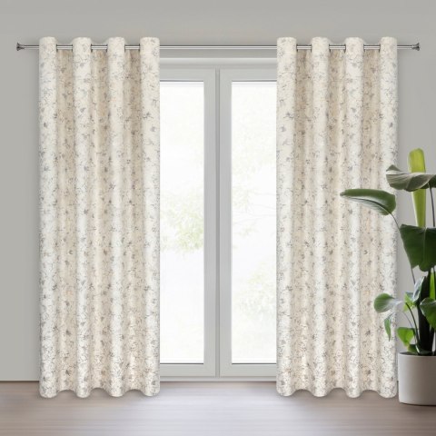 Vorhang CARMELA hellBE 140x250 Ösen