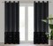 Vorhang DANI schwarz 140x250 Ösen