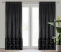 Vorhang DANI schwarz 140x270 Kräuselband