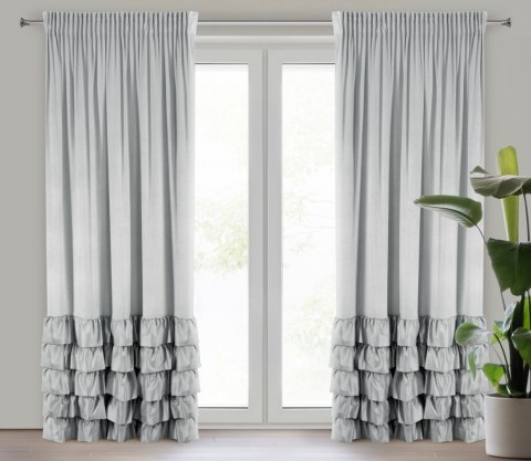 Vorhang DANI silber 140x250 Kräuselband