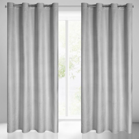 Vorhang DARCY silber 140x250 Ösen