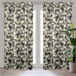 Vorhang ELeinI olvigrün 140x250 Ösen