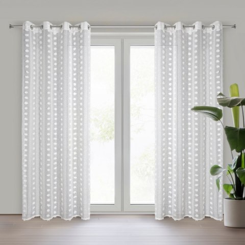 Vorhang ELeinOR weiß 140x250 Ösen