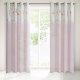 Vorhang FLAMINGO rosa 140x250 Ösen