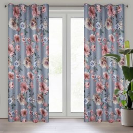 Vorhang GAJA silber rosa 140x250 Ösen