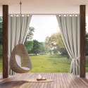 Wasserfester Terassenvorhang GARTEN Melange 155X220 Schlaufen Klettverschluß BE