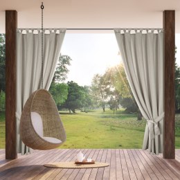 Wasserfester Terassenvorhang GARTEN Melange 155X220 Schlaufen Klettverschluß BE