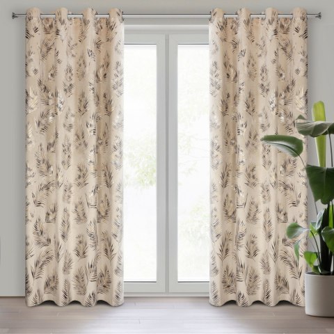 Vorhang GLORIA2 beige 140x250 Ösen