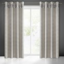 Vorhang JASPER silber silber 140x250 Ösen