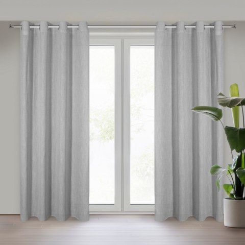 Vorhang JUDYTA silber 140x270 Ösen