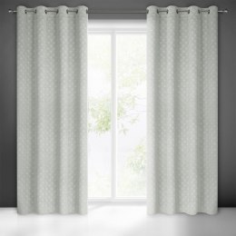 Vorhang JULIA silber 140x250 Ösen