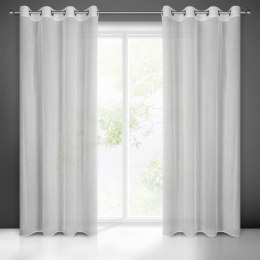 Vorhang KEJTI weiß 140x250 Ösen