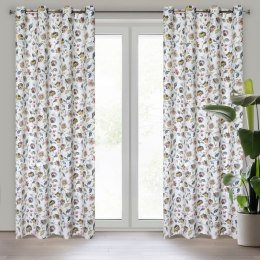 Vorhang KRIstahl weiß silber 140x250 Ösen