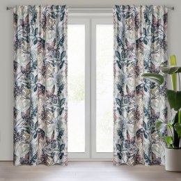 Vorhang LILIA weiß stahl 135x270 Kräuselband SZEL