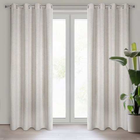 Vorhang LINDA beige 140x250 Ösen
