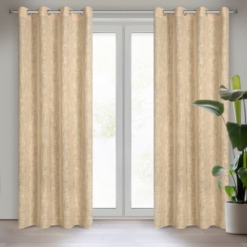 Vorhang LIREN beige 140x250 Ösen