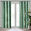 Vorhang MABEL dunkelgrün 140x250 Ösen