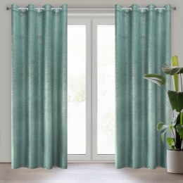 Vorhang MABEL türkis 140x250 Ösen