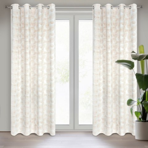 Vorhang MARIGOLD weiß Z 140x250 Ösen