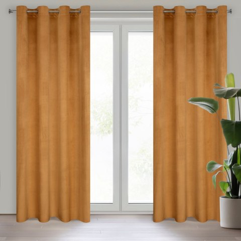 Vorhang MELANIE honig 140x250 Ösen