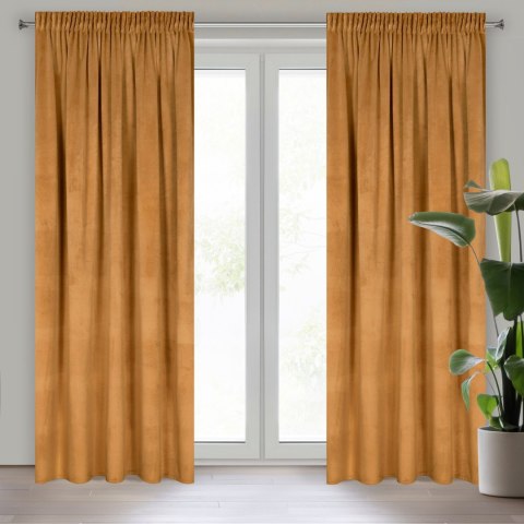 Vorhang MELANIE honig 140x270 Kräuselband