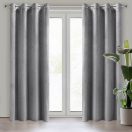 Vorhang MELANIE silber 140x250 Ösen