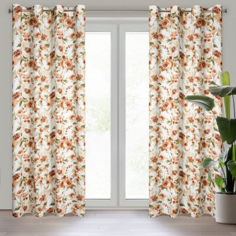 Vorhang MILA weiß RUD 140x250 Ösen