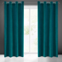 Vorhang MILO dunkeltürkis 140x250 Ösen