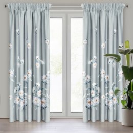 Vorhang NILA silber rosa 140x270 Kräuselband