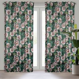 Vorhang PALMERA grün 140x270 Kräuselband SZEL