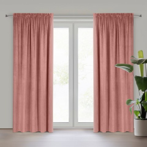 Vorhang PIERRE dunkelrosa 140x300 Kräuselband