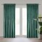 Vorhang PIERRE dunkeltürkis 140x300 Kräuselband
