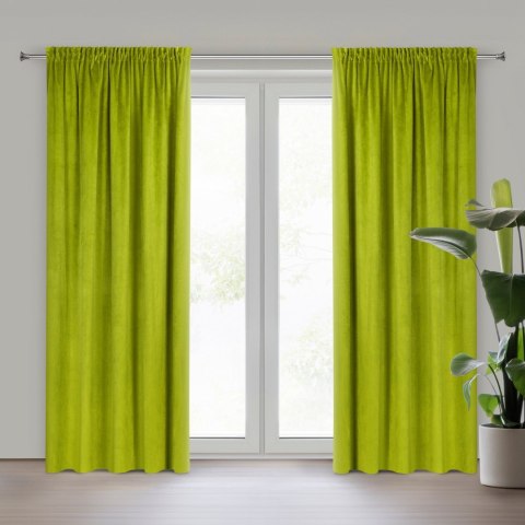 Vorhang PIERRE olvigrün 140x300 Kräuselband