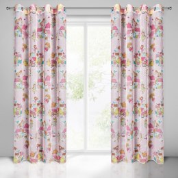 Vorhang POLLY rosa 140x250 Ösen