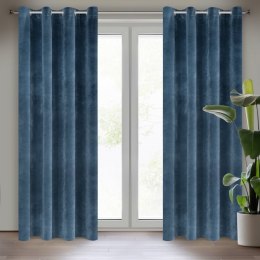 Vorhang RIA dunkelblau 140x250 Ösen 10