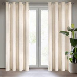 Vorhang RIA hellbeige 140x250 Ösen 10