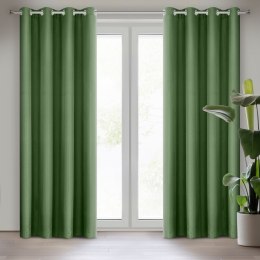 Vorhang RITA dunkelgrün 140x250 Ösen